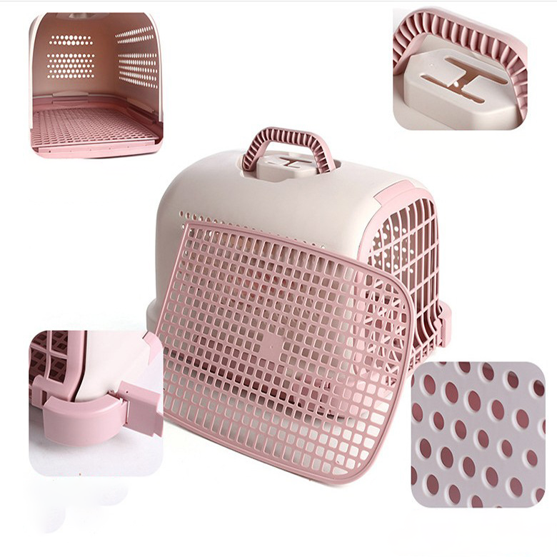 Transport Pet Portable Cage Box Travel Carrier Dog Cage Plastic Box Go Out Pet Flight Case Pet Carrier Box