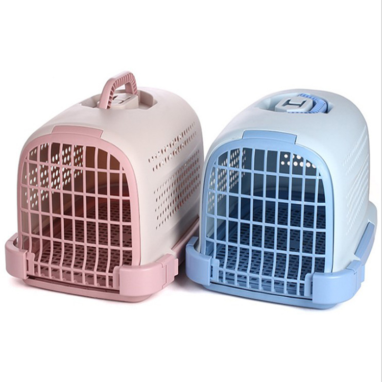 Transport Pet Portable Cage Box Travel Carrier Dog Cage Plastic Box Go Out Pet Flight Case Pet Carrier Box