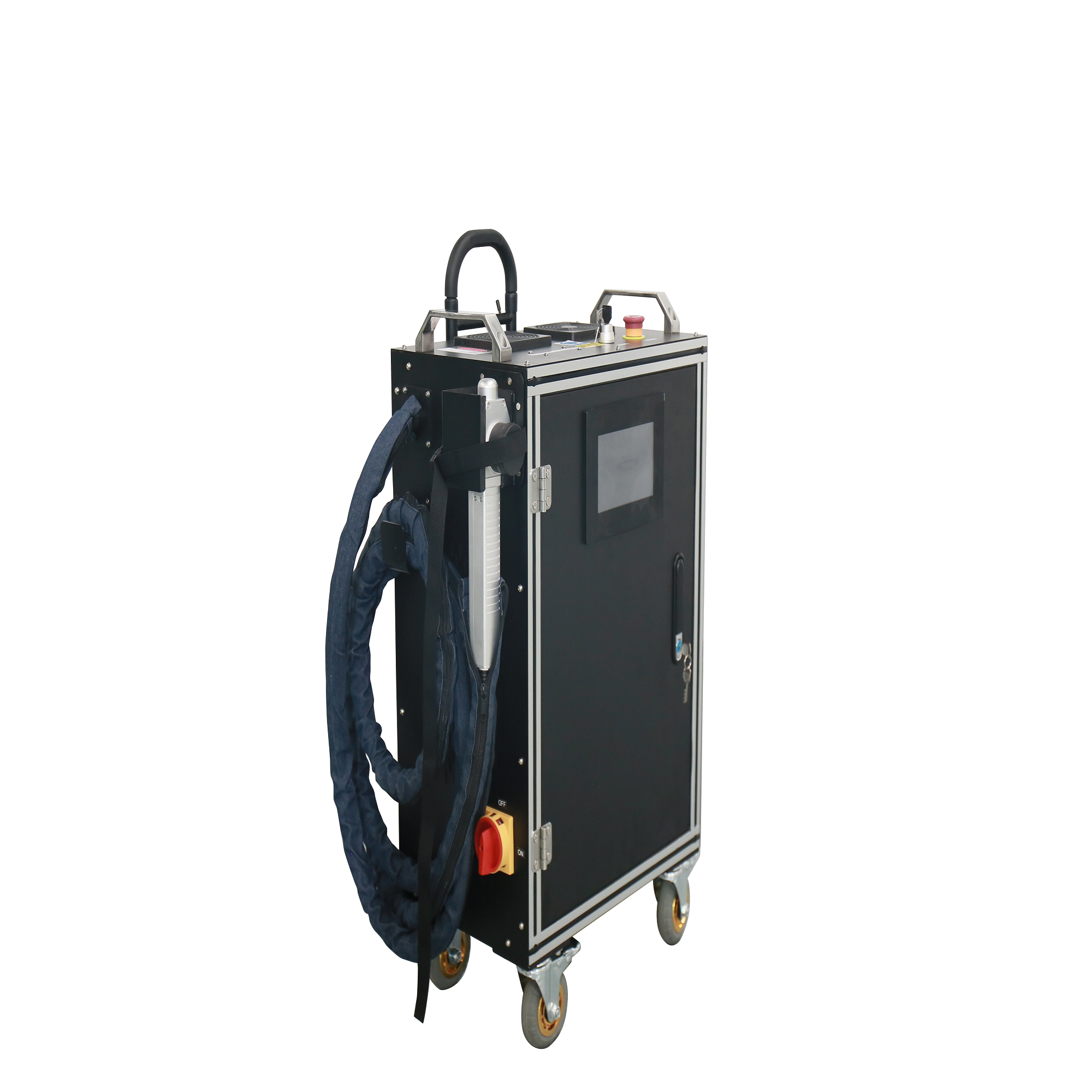 200W luggage type laser cleaning machine portable laser metal /stone/wood rust removal