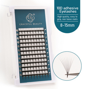 Top Grade Eyelash Wholesale 0.10mm Thickness C Curl Human Hair Silk Extension Beauty Eyelashes