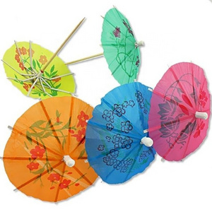 Newest Decorative Picks Creative Paper Cocktail Umbrella Picks for Drinking Decoration