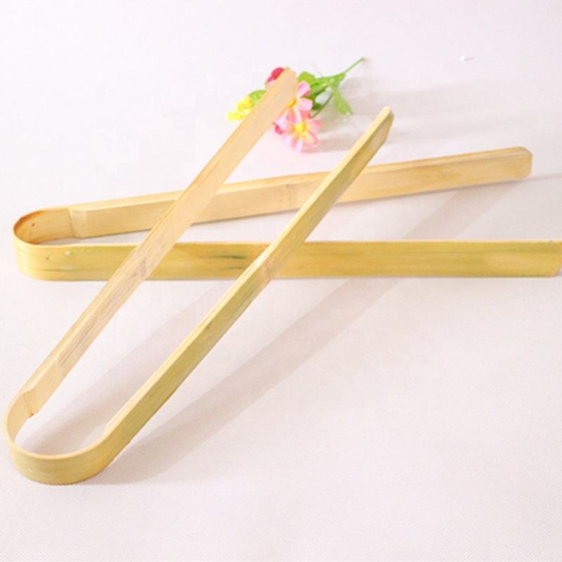 Bamboo BBQ Bamboo Tweezers Large Food Grade Disposable Bamboo Mini Tongs