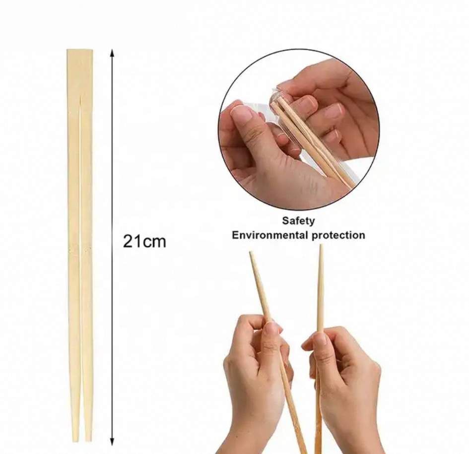 Individually Paper Wrapped Disposable Wholesale Personalized Chinese Wooden Chopsticks