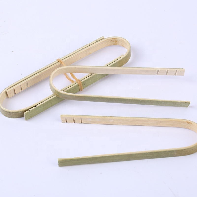 Bamboo BBQ Bamboo Tweezers Large Food Grade Disposable Bamboo Mini Tongs