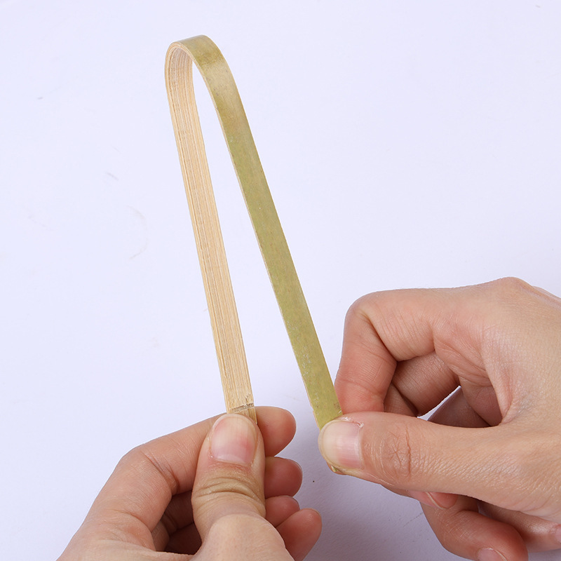 Bamboo BBQ Bamboo Tweezers Large Food Grade Disposable Bamboo Mini Tongs