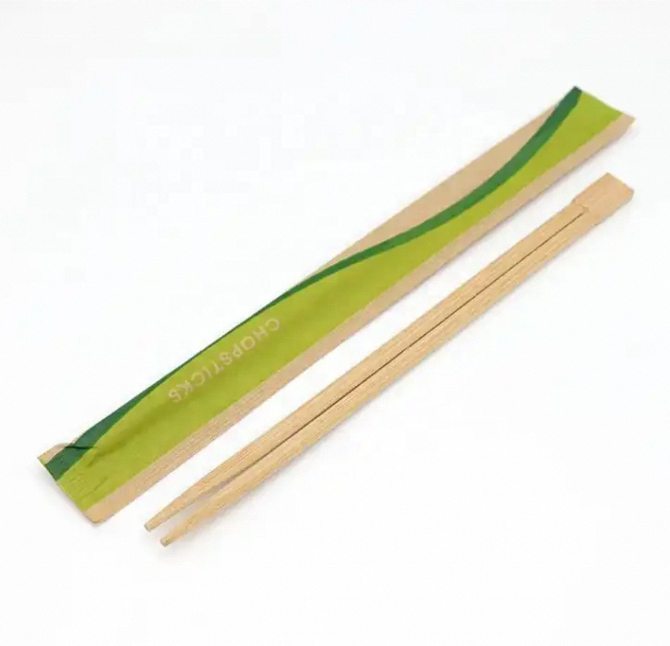 Individually Paper Wrapped Disposable Wholesale Personalized Chinese Wooden Chopsticks