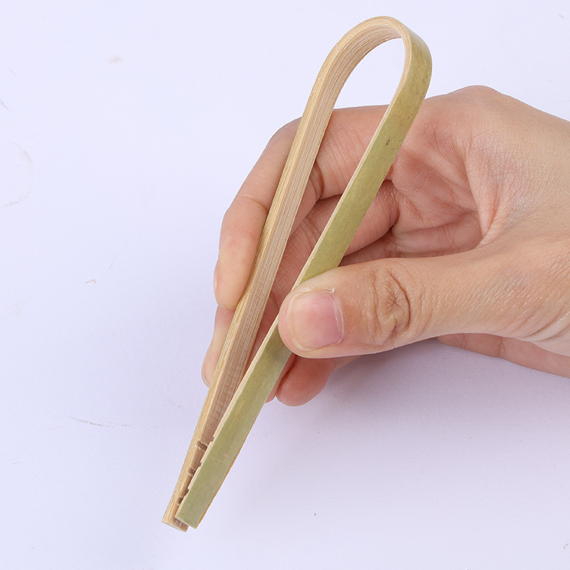 Bamboo BBQ Bamboo Tweezers Large Food Grade Disposable Bamboo Mini Tongs