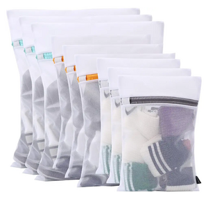 Multi Sizes Polyester Mesh Laundry Zipper Washing Bags Suitable for Underwear, Blouse, Hosiery, Pants, Sweaters, Bra and Clothin