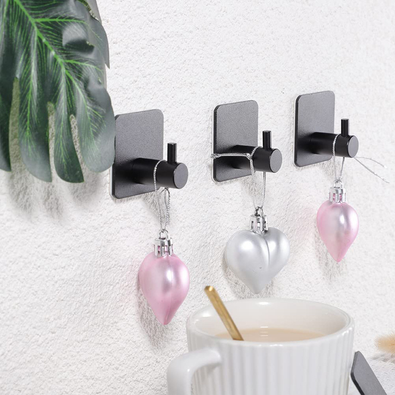 Stainless Steel Self Adhesive Hooks Wall Mounted Coat Hook Bathroom Hook Wall Coat Rack