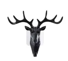 Deer Head Wall Hook Self Home Decoration Adhesive Clothing Door Hanger Bag Keys Sticky Holderbathroom Bathroom Hooks