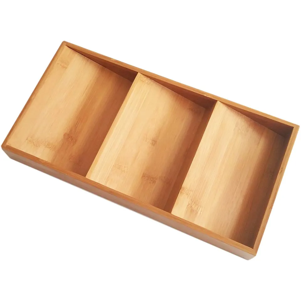 Rack Tray Kitchen Drawer Spice Jar Organizer Rack 3 Tier Countertop Organization for Kitchen Cabinet Bamboo Spice