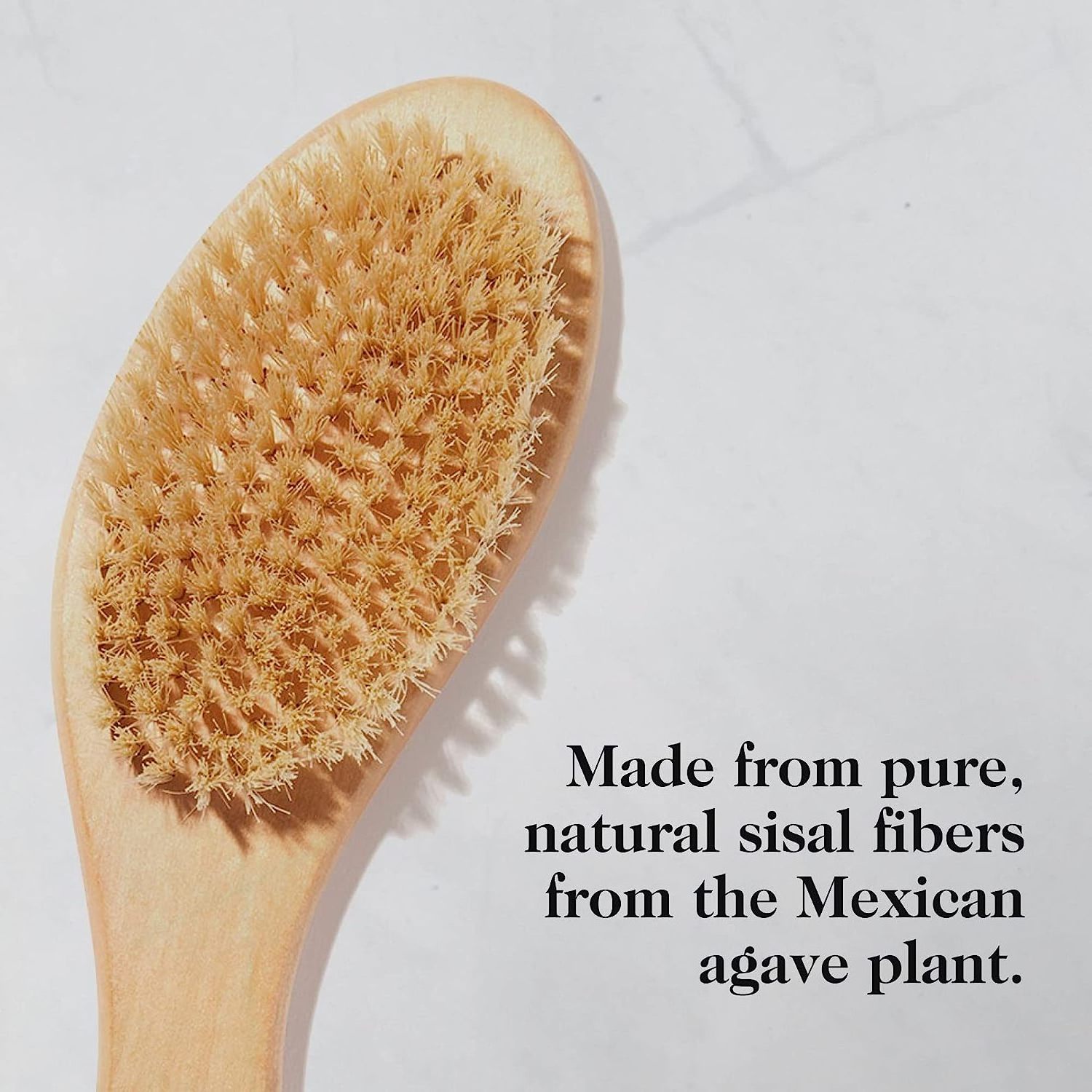 Custom Dry Skin Wooden Bath Brush Long Handle Exfoliating Skin Brush High Quality  Boar Bristles Dry Brush