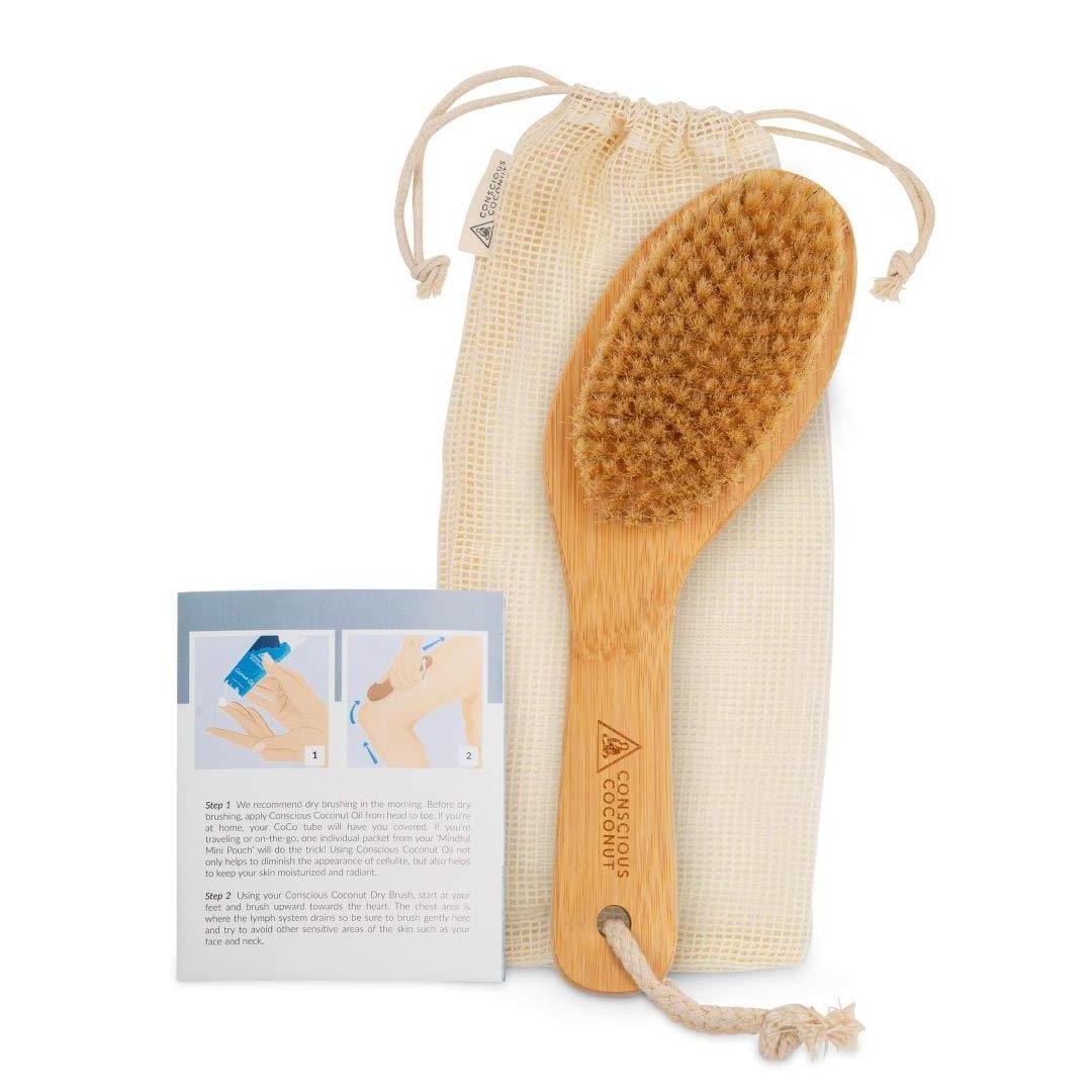 Custom Dry Skin Wooden Bath Brush Long Handle Exfoliating Skin Brush High Quality  Boar Bristles Dry Brush