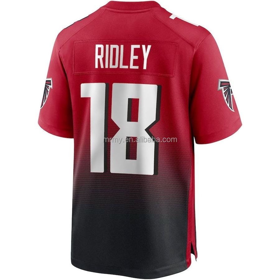 Best Quality  #7 ROBINSON KOO  #18 RIDLEY  #21 GURLEY II   #24 TERRELL JR  #97 JARRETT   American Football Jersey