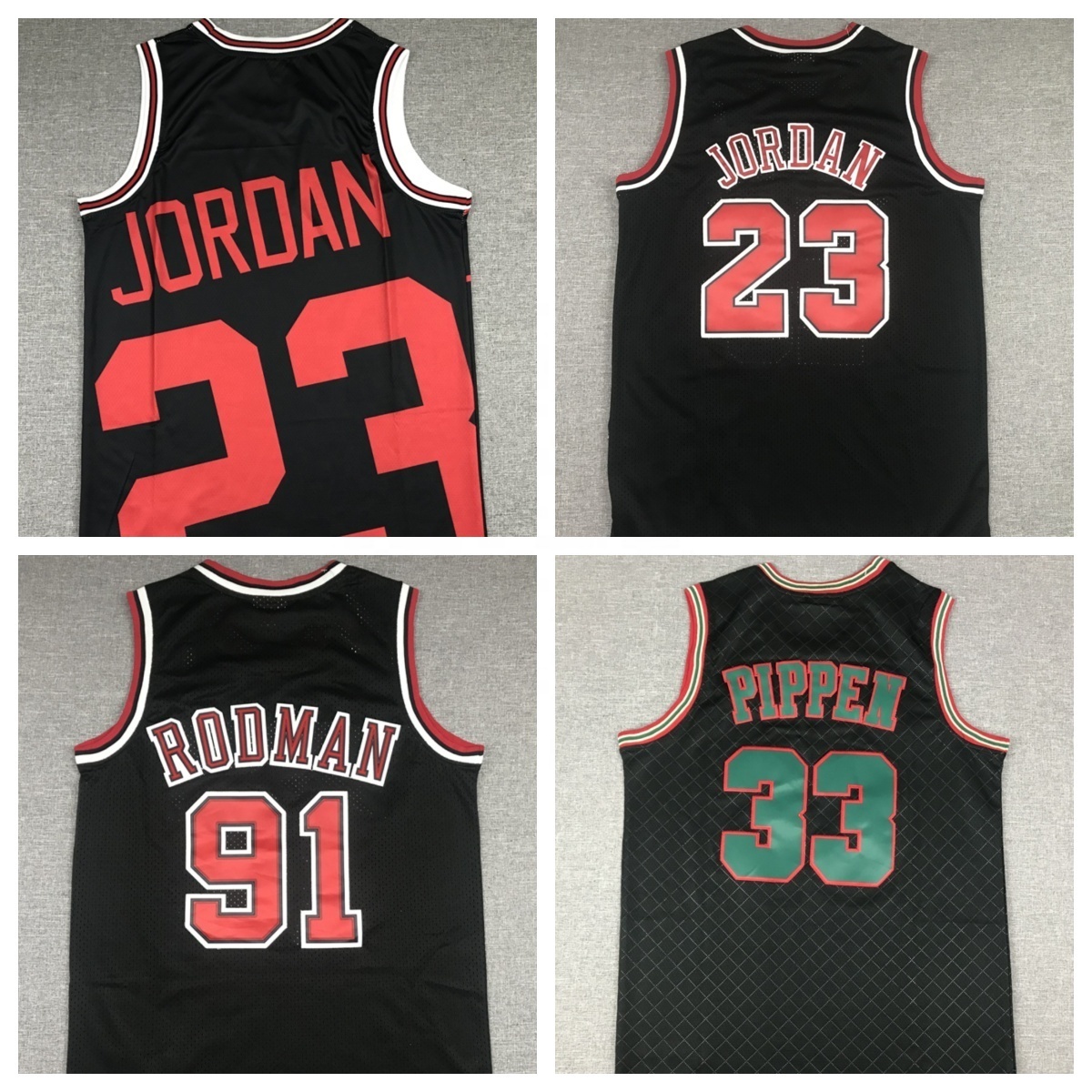 Best Quality #23 #1Rose #33Pippen  #91Rodman #11Derozan#8 Lavine Basketball Jersey Stitched Cool Fashion Hip Hop Quick Dry