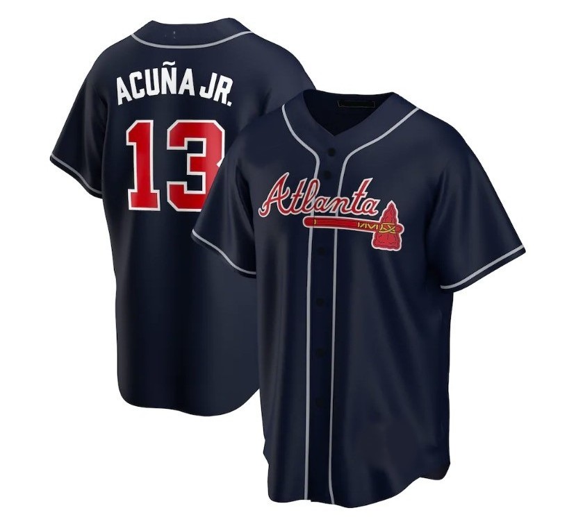 Cheap Wholesale 2023 New Stitched Atlanta Brave Baseball Jersey #13 Acuna Jr. #7 Swanson Hot Sale Embroidery Sports Jersey