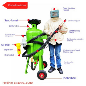 Dustless Stripping Surface Cleaning Sandblaster Pot Wet Sandblasting Cabinet Wet Sandblaster Sand Blasting Machine For Sale