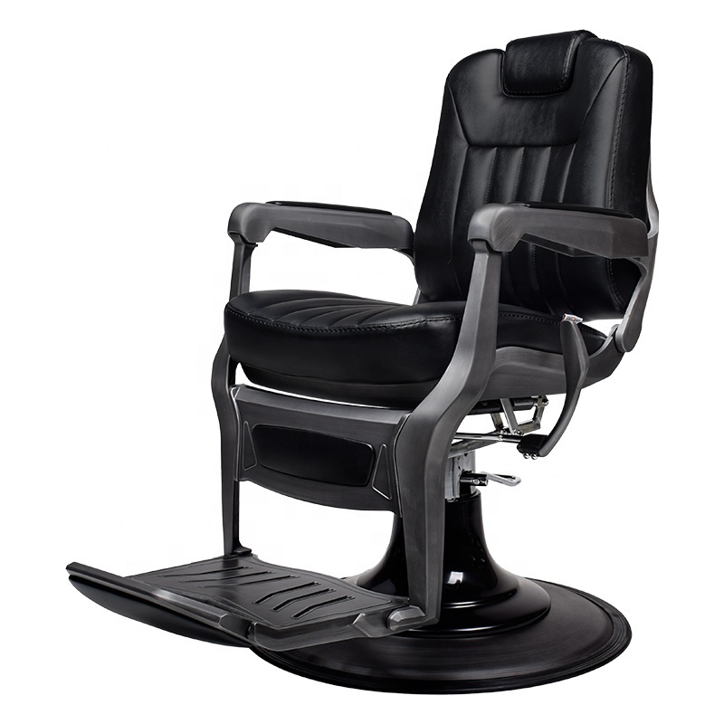 Top selling black leather beauty salon shaving chair hydraulic rotatable barber chairs for sale