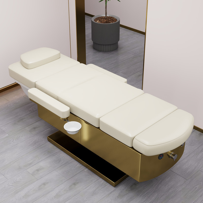 Barber salon furniture japan washing chair electric shampoo bed head spa equipment with foot spa