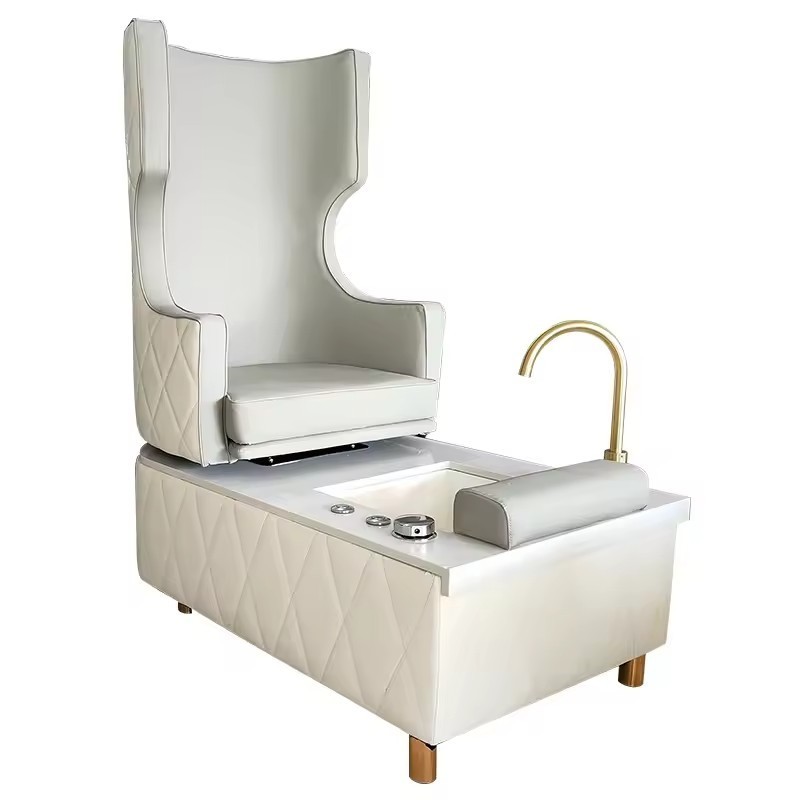 Hot selling modern nail salon equipment foot spa pedicure sofa chair luxury high back pedicure bench for sale