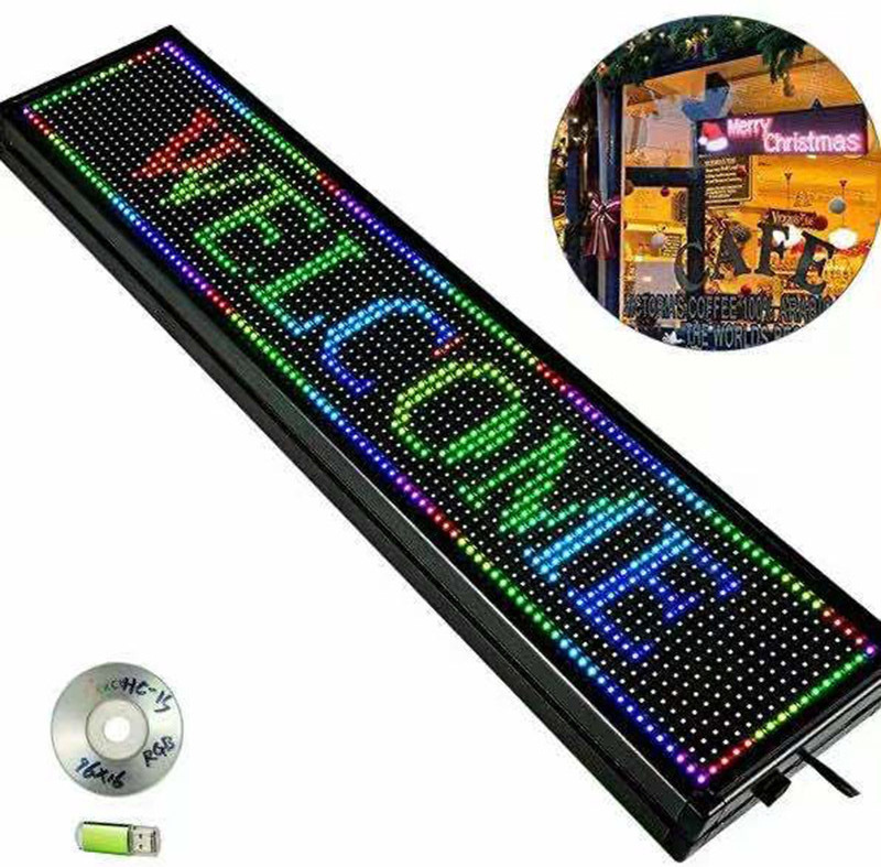 Outdoor RGB Running Moving Scrolling Message Led Display Screen outdoor advertising screen street advertising screen