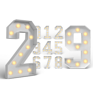 Hot Wholesale Birthday Parties And Wedding Snumber 3 Feet 4 Feet Numbers And Letters Marquee Letters