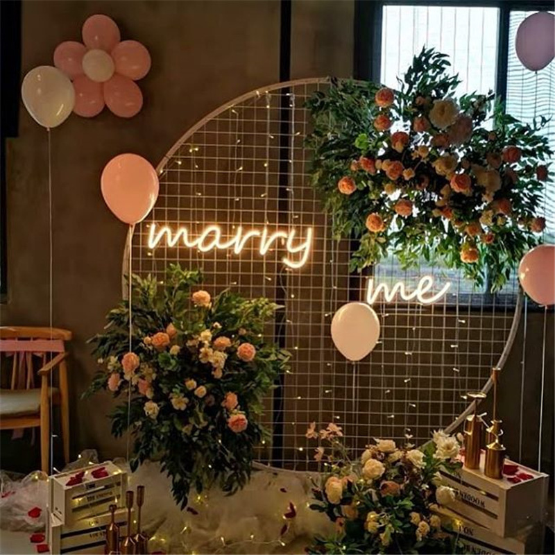 Factory Led Neon Sign Custom Will You Marry Me Neon Sign For Wedding Birthday Valentine's Day Party