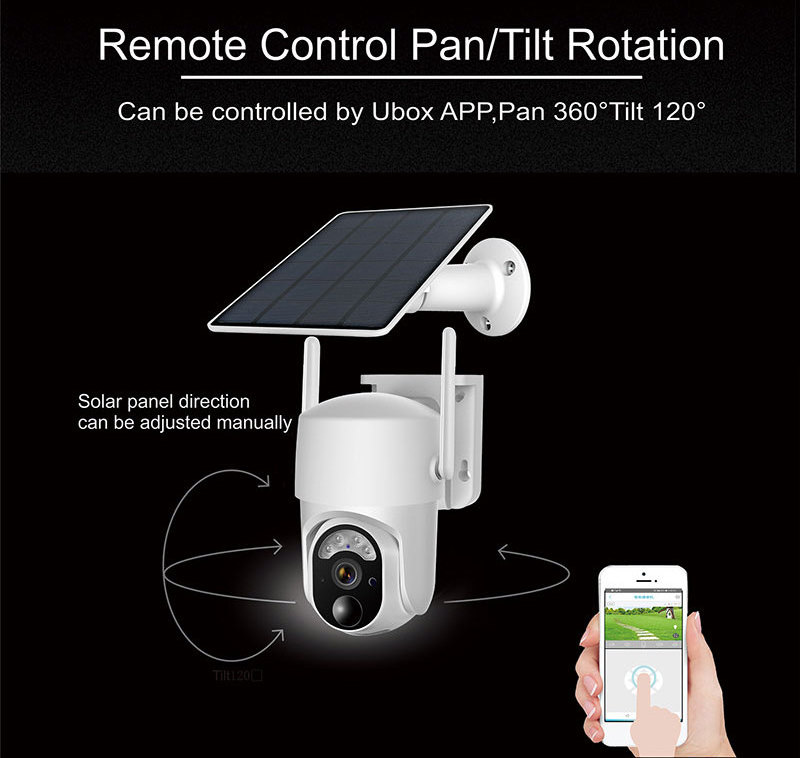 GSM 4G SIM Card 3MP IP Camera WIFI Solar Panel Battery Security Camera Waterproof Outdoor PTZ CCTV Camera