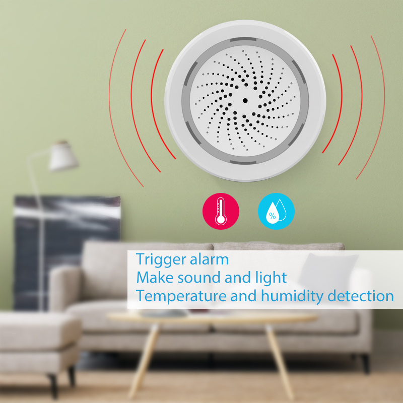 Hot selling Wireless tuya wifi smart safety security home alarm siren