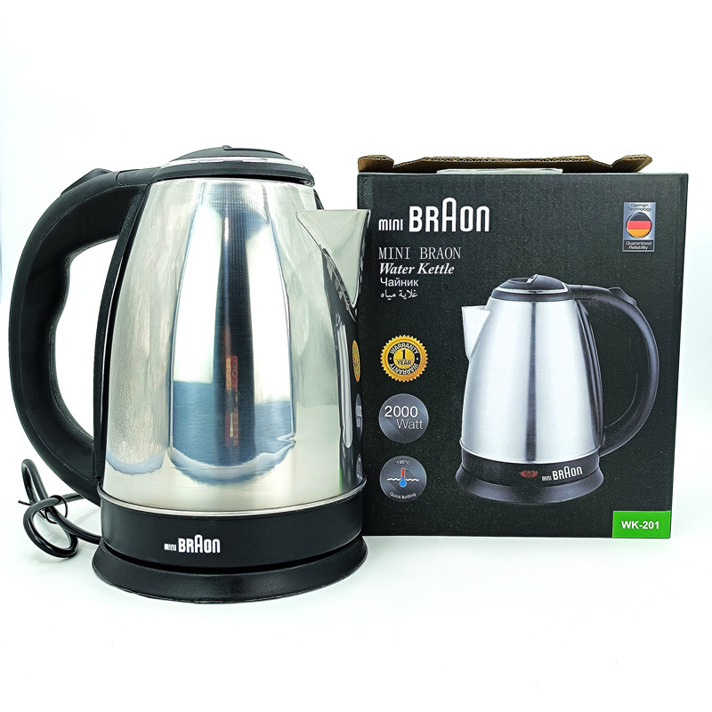 Mrs Chef hot sale  Kitchen appliances fast boiling 2L household stainless steel smart electric kettle