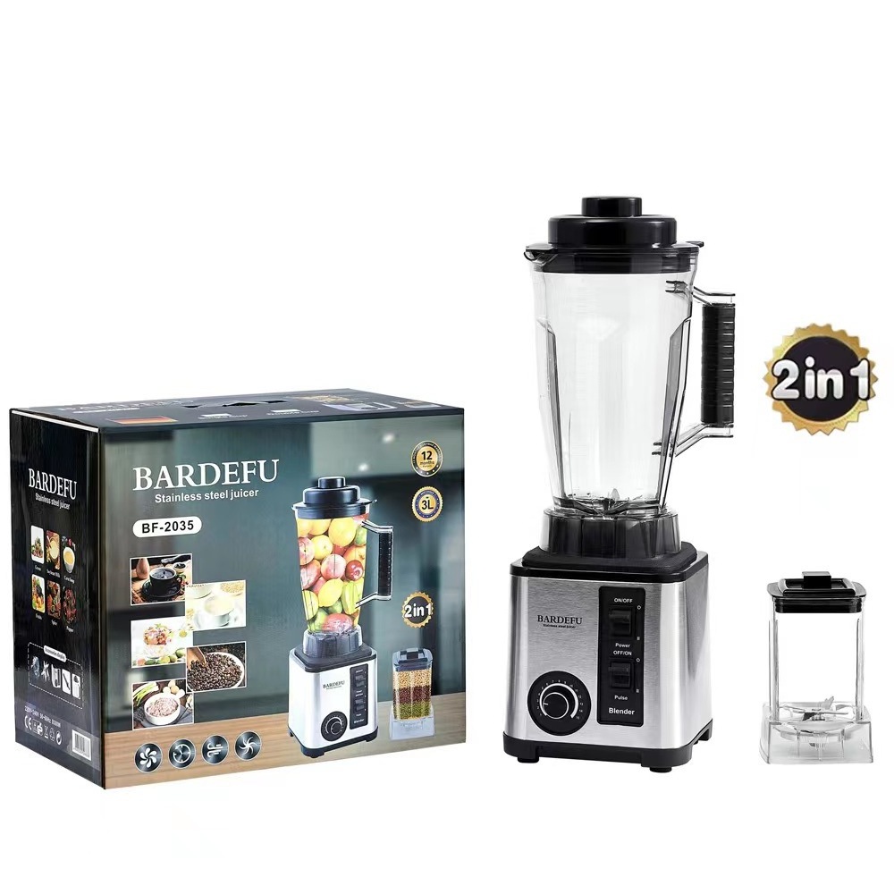 Mrs Chef BARDEFU 8500W 3L stainless steel hight speed multifunction Home kitchen commercial food machine Smoothie juicer blender