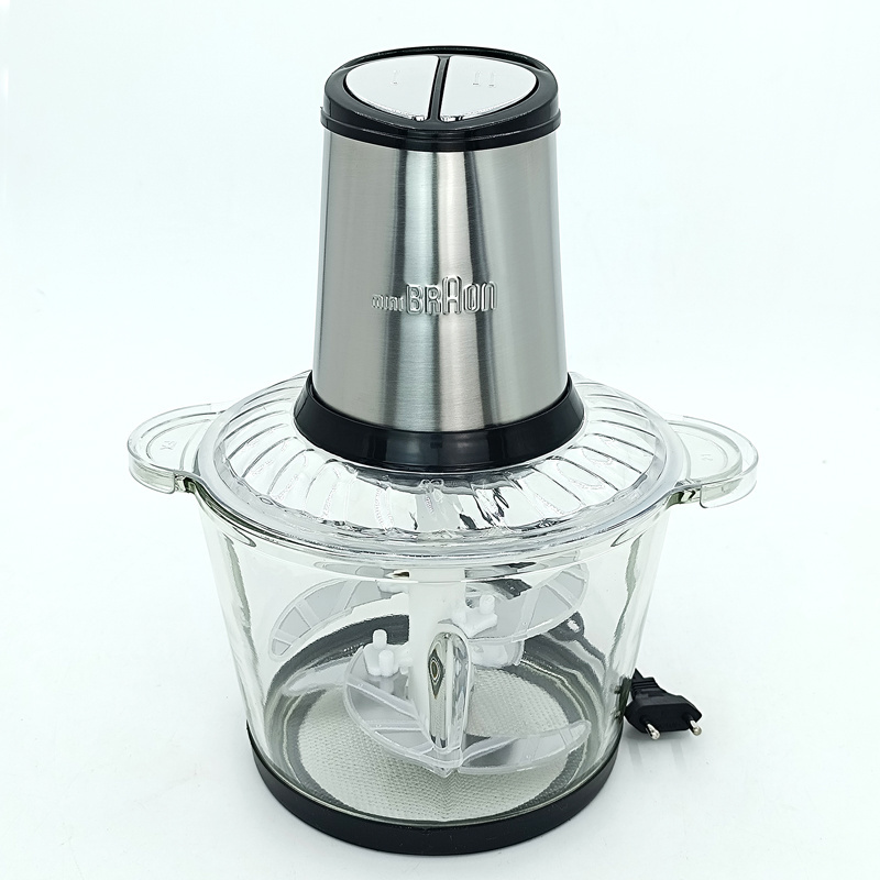 MINIBRAON 3L Household Multi Function 6 blade Knife glass Food Material  Mixer Machine Electric Meat Grinder