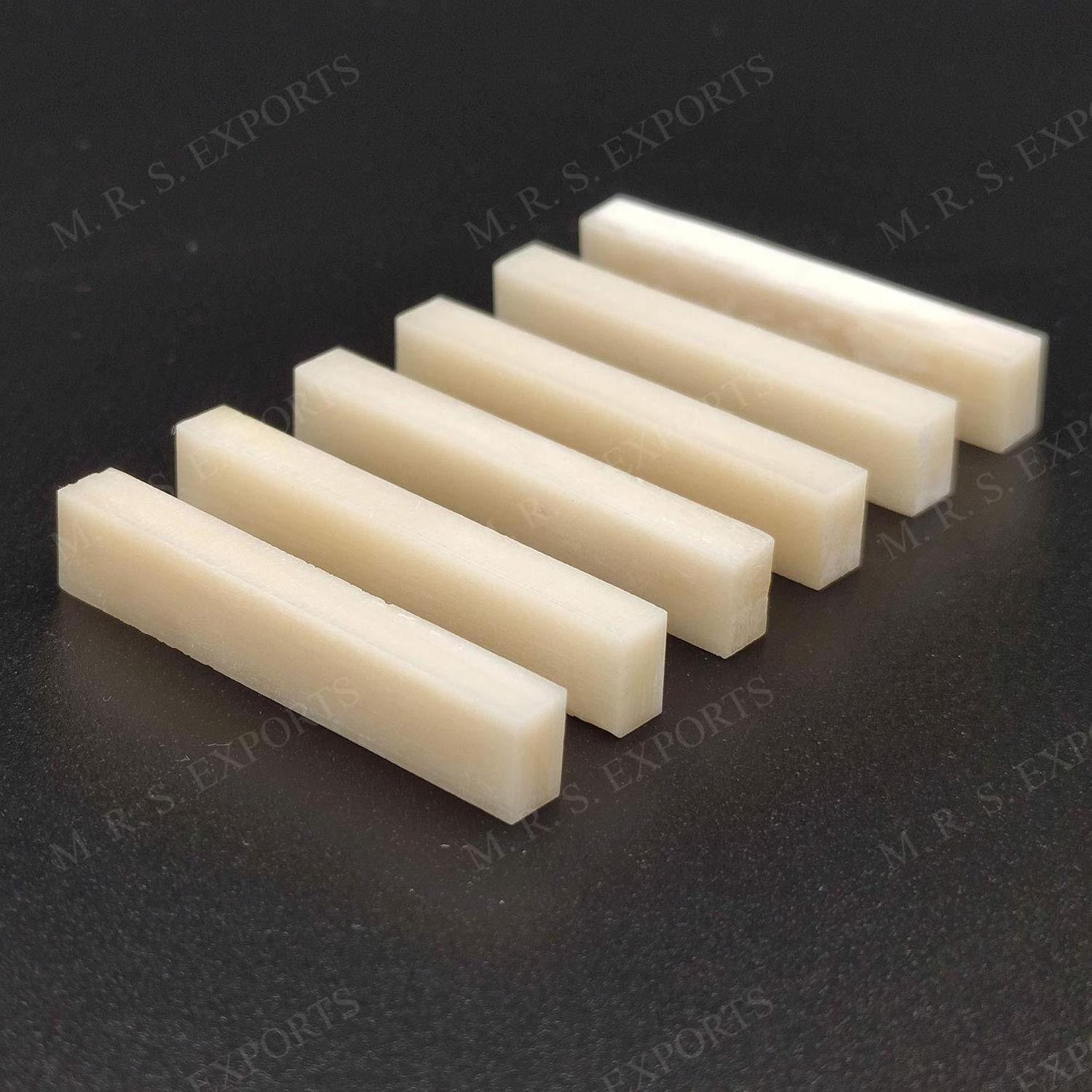 100% Best Quality Bone Nuts & Saddles Real Bone Guitar Picks Bone Guitar Bridge Nuts Bleached And Unbleached At Cheap Prices