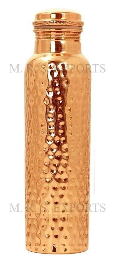 2024 Hot Selling Copper Water Bottles Leak Proof Hammered Design 32Oz Copper Bottle Available At Wholesale Prices