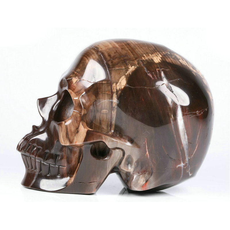 Wholesale high quality crystal carving skulls natural 4.9