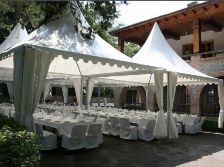 Wholesale White Pvc 6x6 meter Pagoda Tent Outdoor Garden Canopy Large Tents For Events