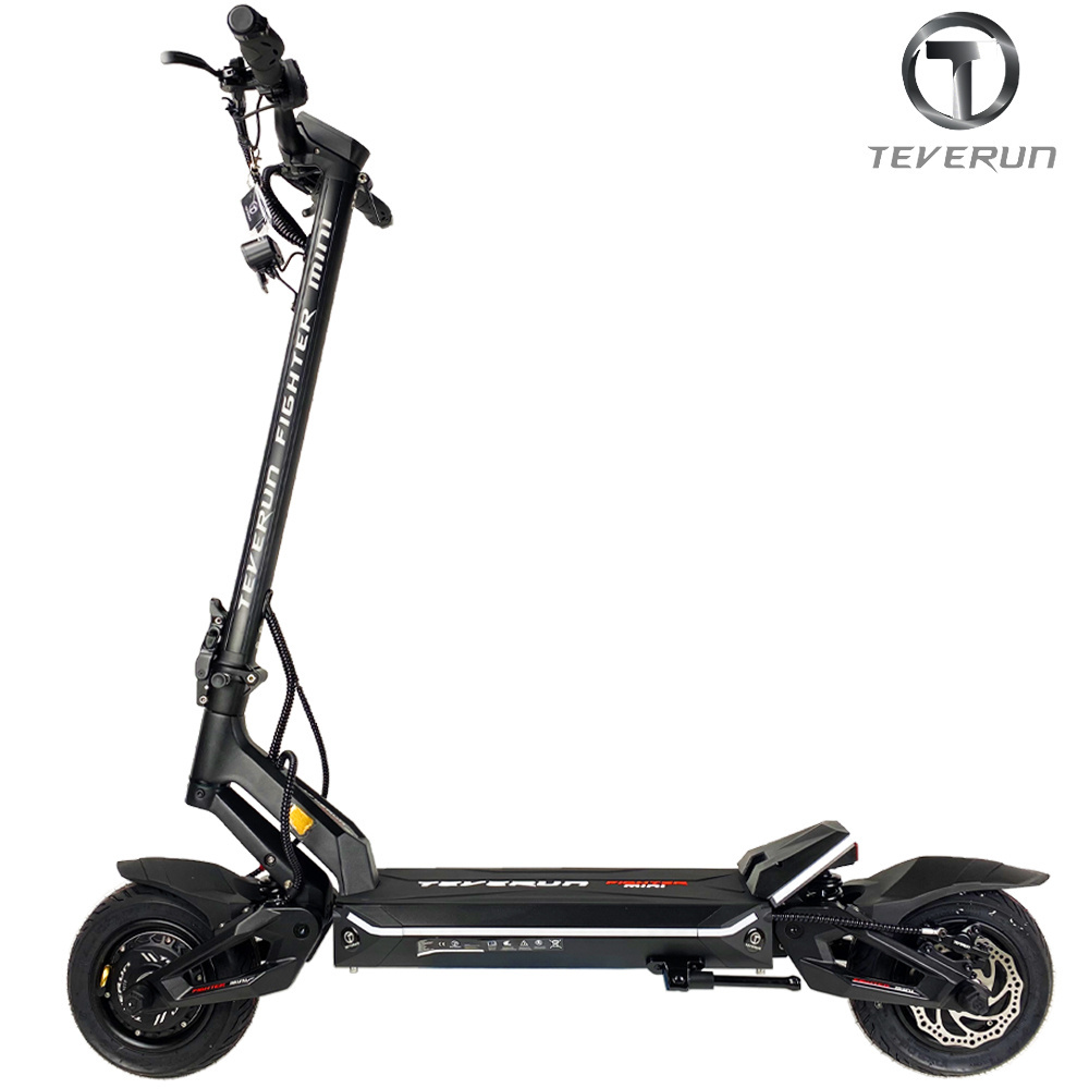 In Stock  Teverun Fighter Mini Pro 60V 25Ah Samsang Battery APP Smart BMS Dual Motor 2000W 65km/h 10Inch Electric Scooter