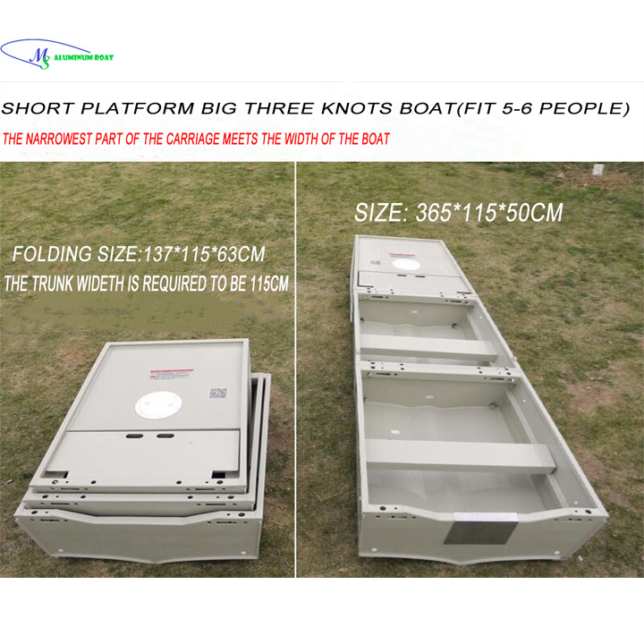 2021 MS shipbuilding best selling  folding portable jon boat fishing boat portable assault boat with cheap price