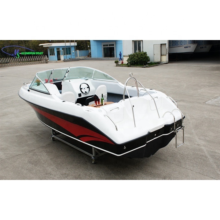 Fiberglass small speed leisure boat for sale  6m 150hp for selling CCS CE Certificates for customers MS Aluminium boat