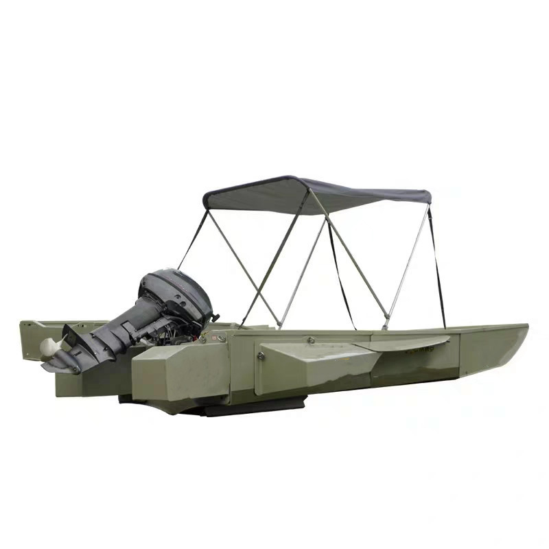 2021 MS shipbuilding best selling  folding portable jon boat fishing boat portable assault boat with cheap price