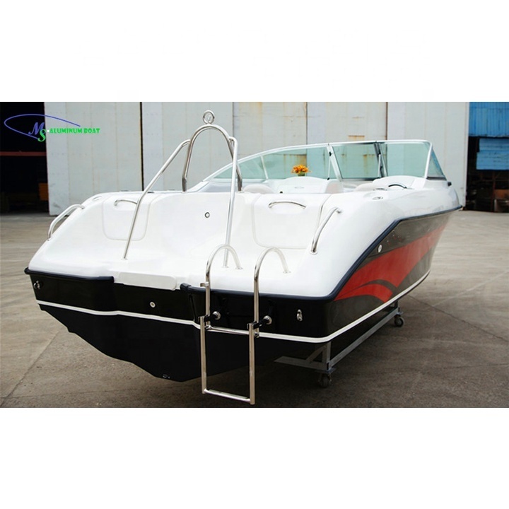 Fiberglass small speed leisure boat for sale  6m 150hp for selling CCS CE Certificates for customers MS Aluminium boat