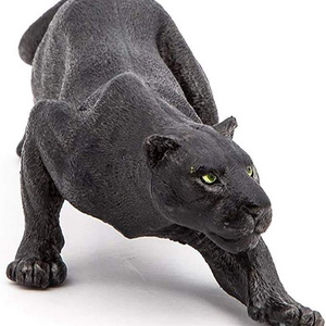 Custom Decorations Crafts Resin Statue Fiberglass Marble Metal Negro Pantera Escultura Lifelike Realistic Panther Figurine