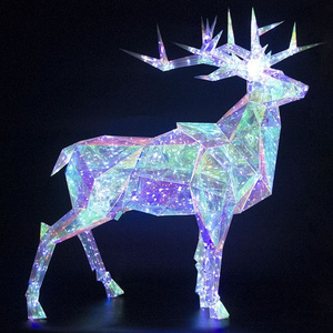 High End Christmas Ornaments Reindeer Home Decor Reno-Led-De-Navidad 2023 Large Diy Led Outdoor Reindeer Christmas Decoration