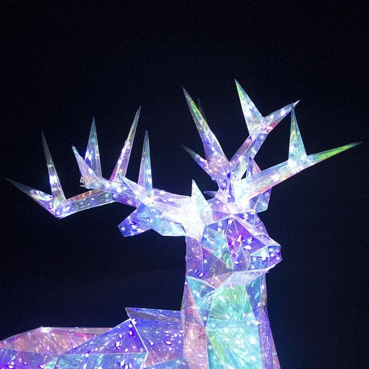 High End Christmas Ornaments Reindeer Home Decor Reno-Led-De-Navidad 2023 Large Diy Led Outdoor Reindeer Christmas Decoration