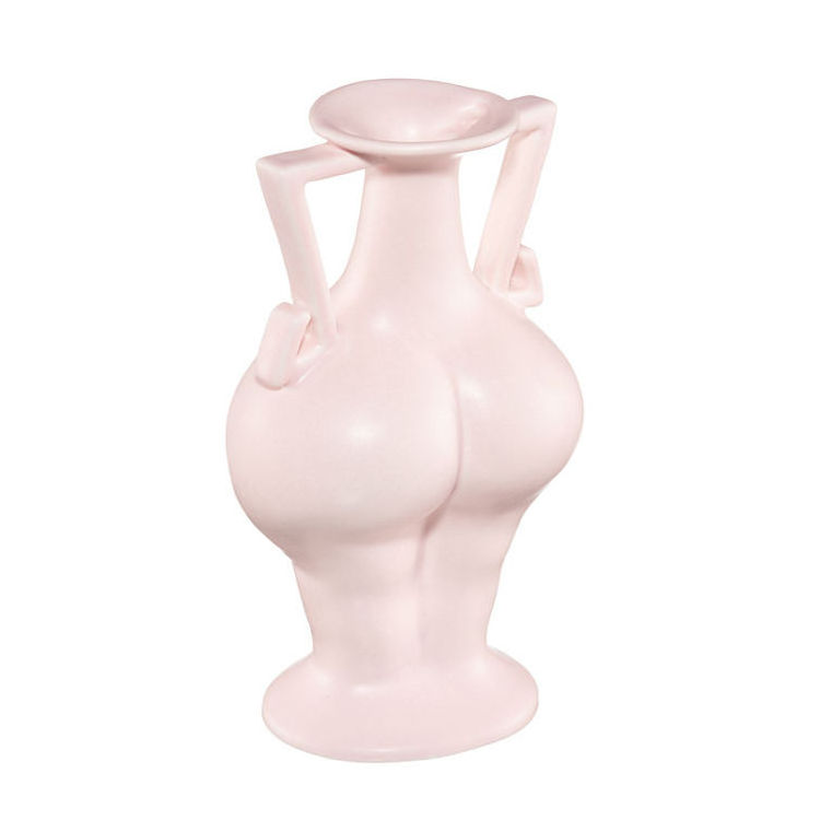 New Creative Ceramic Body Vase Unique Decorative Vasen Modern Jarrones De Decoracion Home Tabletop Decor Human Butt Vase