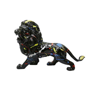 Lion High End Unique Resin Craft Gift Modern Colors Living Room Accessories Home Decor Pieces Luxury Interior Decoration Lion