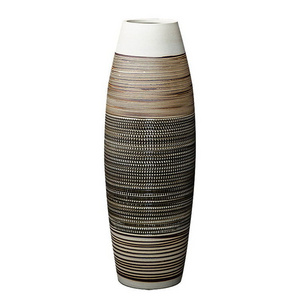 Floor Vase Creative New Hotel Living Room Ceramics Vases Decoration Unique Florero De Cilindros Kiln Change Floor Length Vase