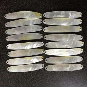 Luxury Perch Squid Lure Spoon White Mother of Pearl Shell Fishing Lures for Ocean Beach Fishing