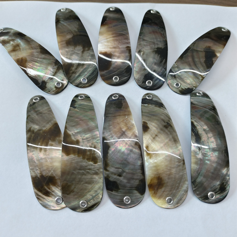 Natural Craft Black Mother of Pearl Shell Fishing Lures 80mm 100mm Hard Baits Minnow Artificial Fish Accessories