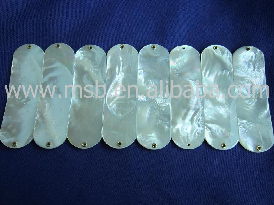 Natural white mother of pearl shell fishing lure